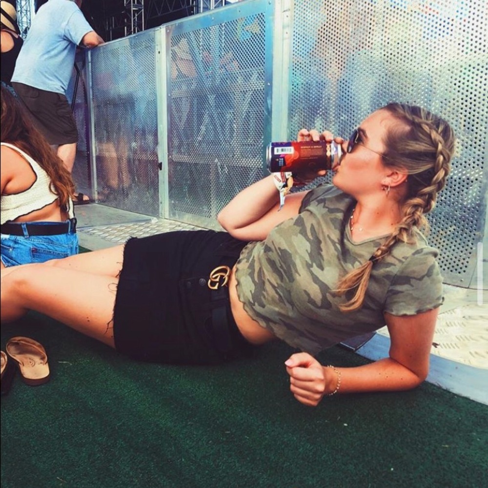 American Eagle Camo Cropped T-Shirt